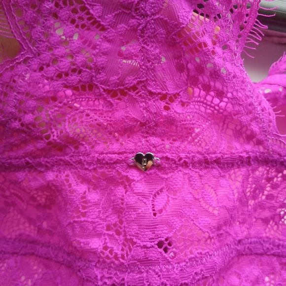 Victoria Secret Pink top neon hot pink size S NWOT - Picture 6 of 8